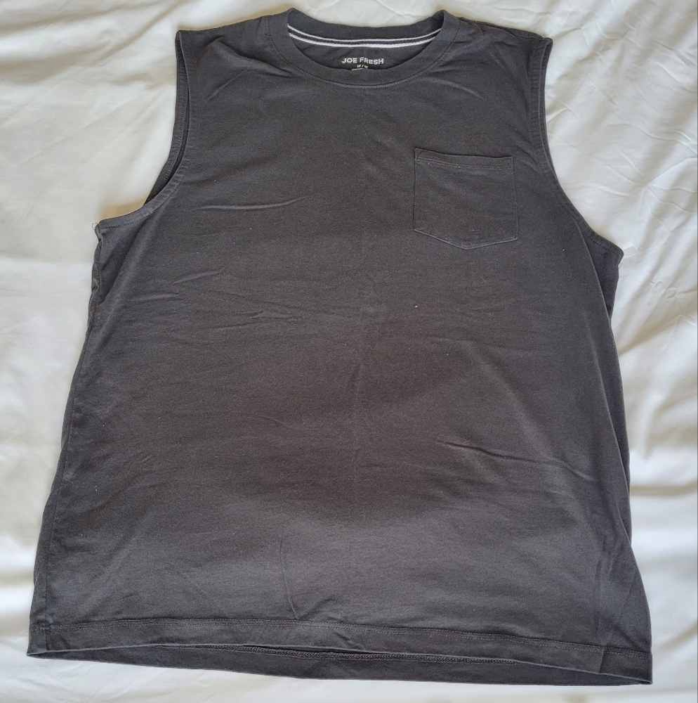 Gray Sleeveless Tank Top